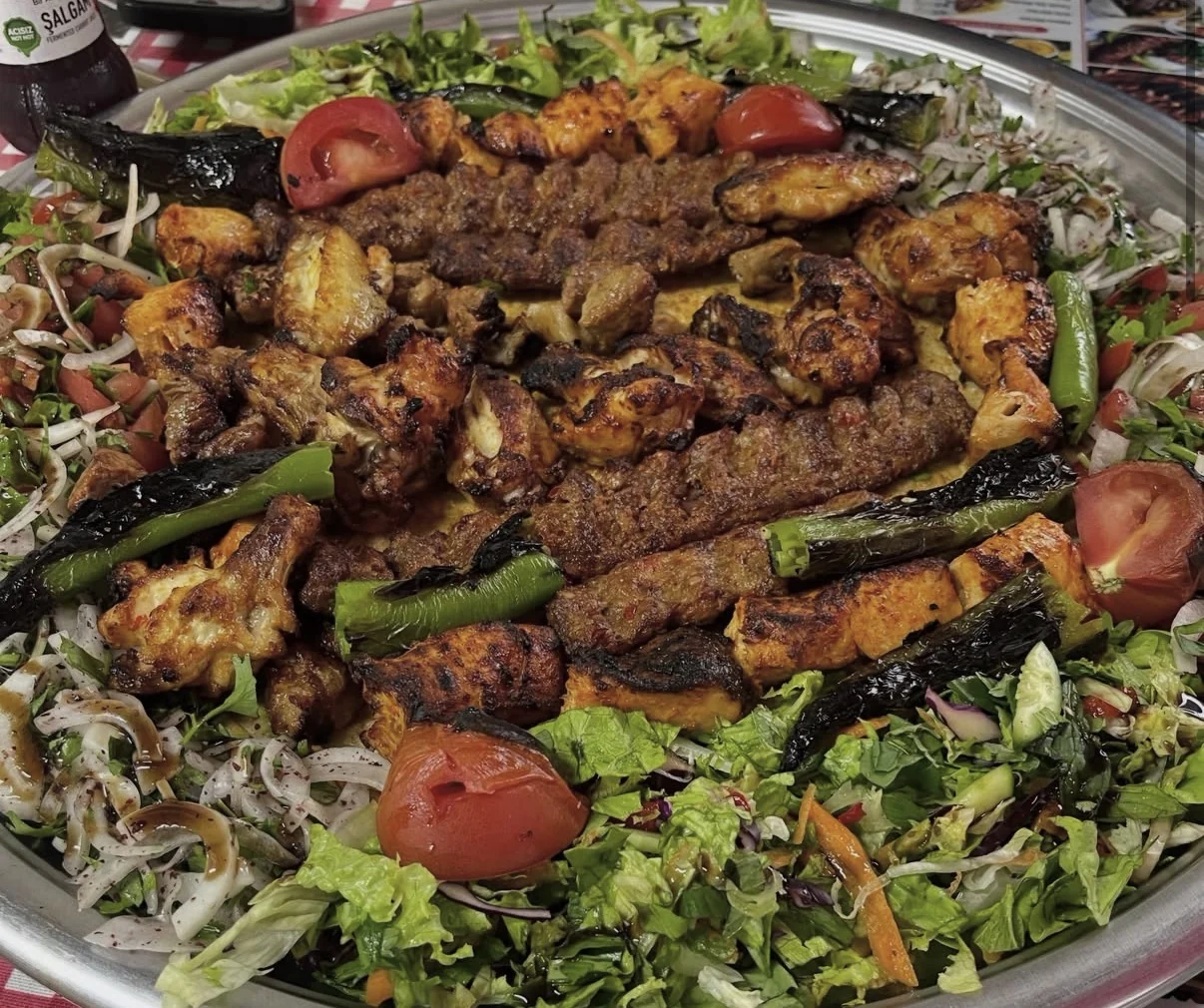 Authentic grilled kebab and chicken selection