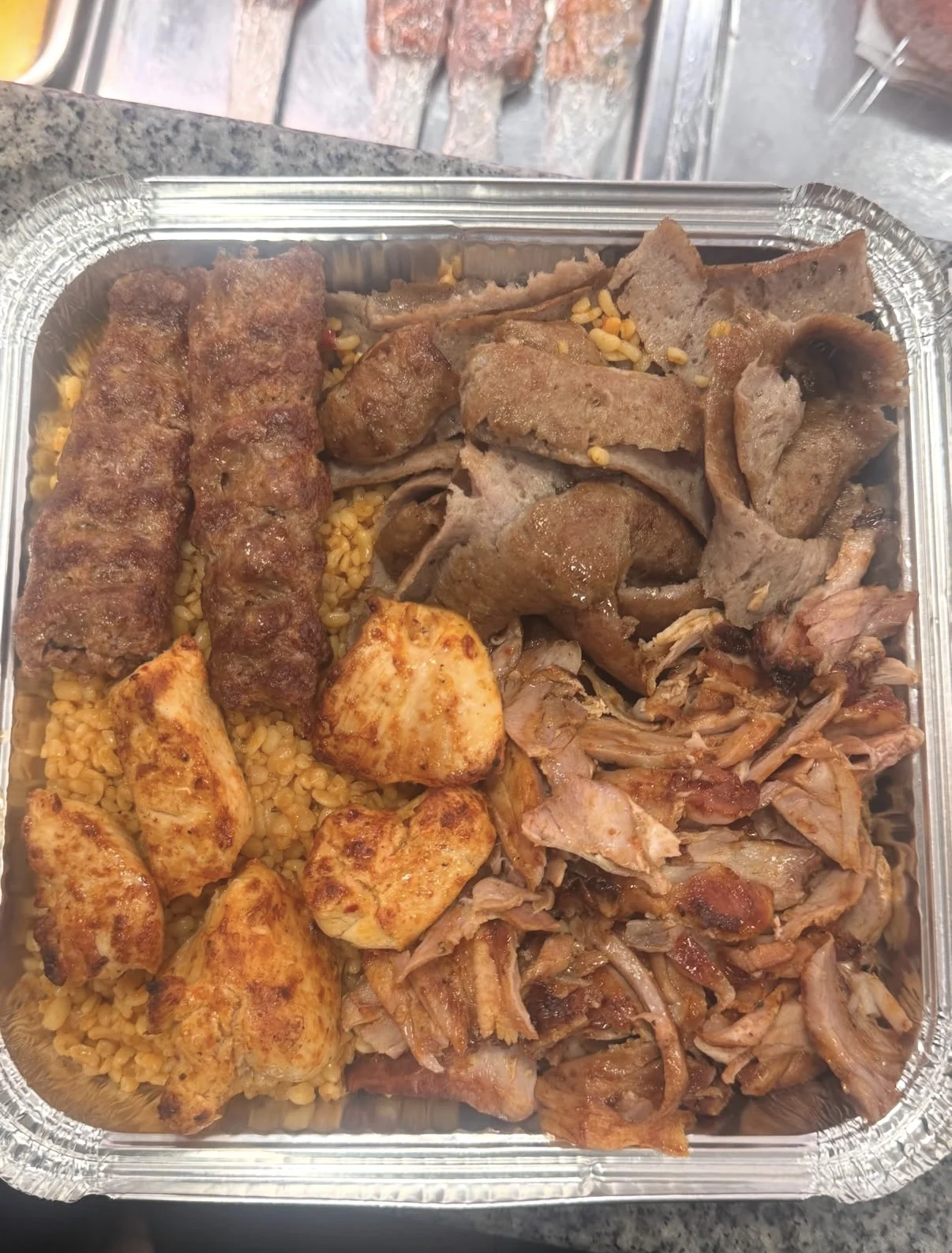 Chef prepared Turkish mixed grill